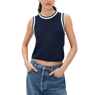 Rag & Bone Textured Navy Meghan Sweater Vest Size M NWT