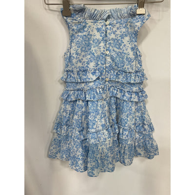 Loveshackfancy Girls' 'Sprague' Blue Dress Size 3/4