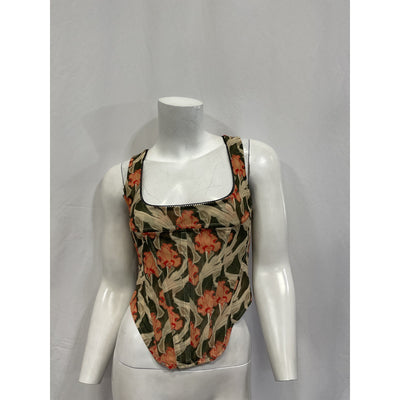 Miaou 'Campbell' Green Top Size S