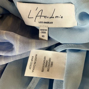 L'Academie Printed Blue Sigrid Dress Size XS