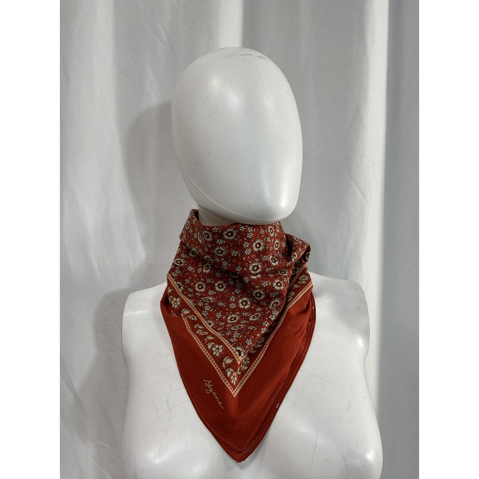 S�zane 'Floral' Red Scarf Size OS