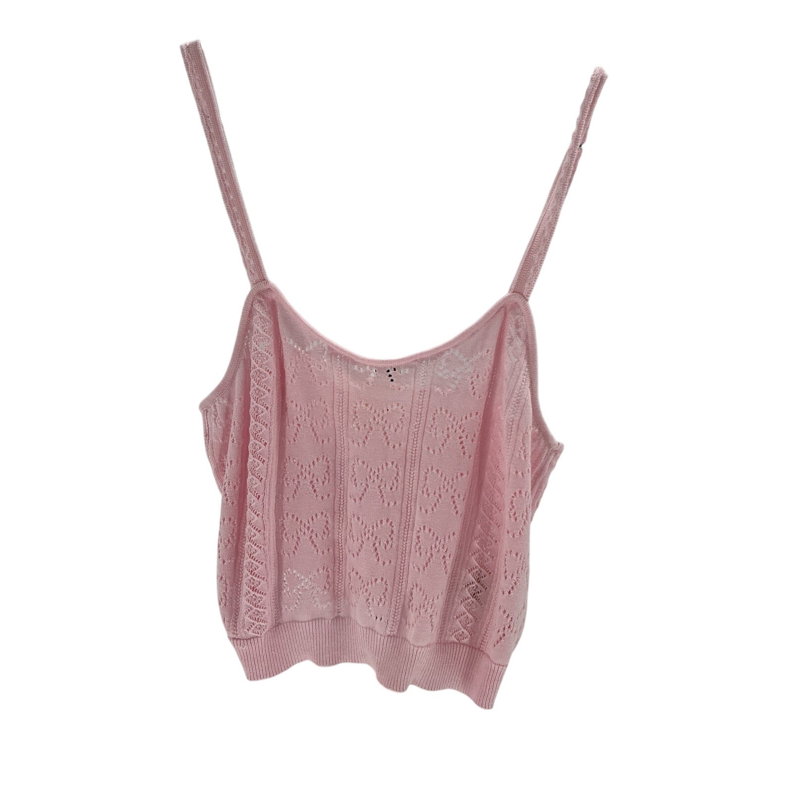 Loveshackfancy 'Fane' Pink Cotton Top Size S