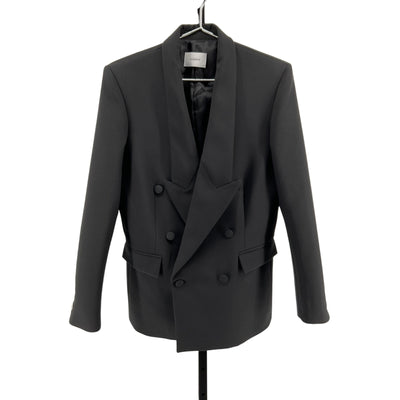 Coperni Double Breasted Black Polyester Tailored Jacket Size S