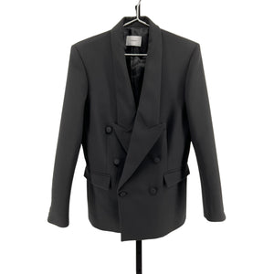 Coperni Double Breasted Black Polyester Tailored Jacket Size S