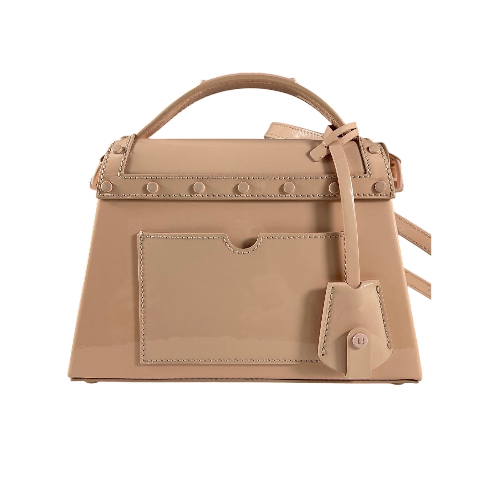 Balmain B-Buzz 'Dynasty' Pink Leather Handbag