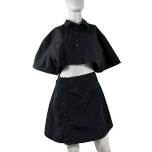 Jacquemus Sleek Black La Robe Arles Short Dress Size 42 FR / 10 US