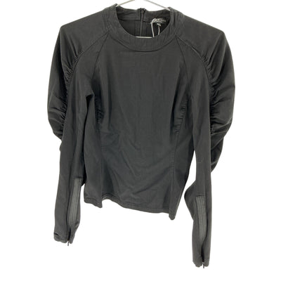 Rag & Bone Ruched Black Stephanie Blouse Size 2