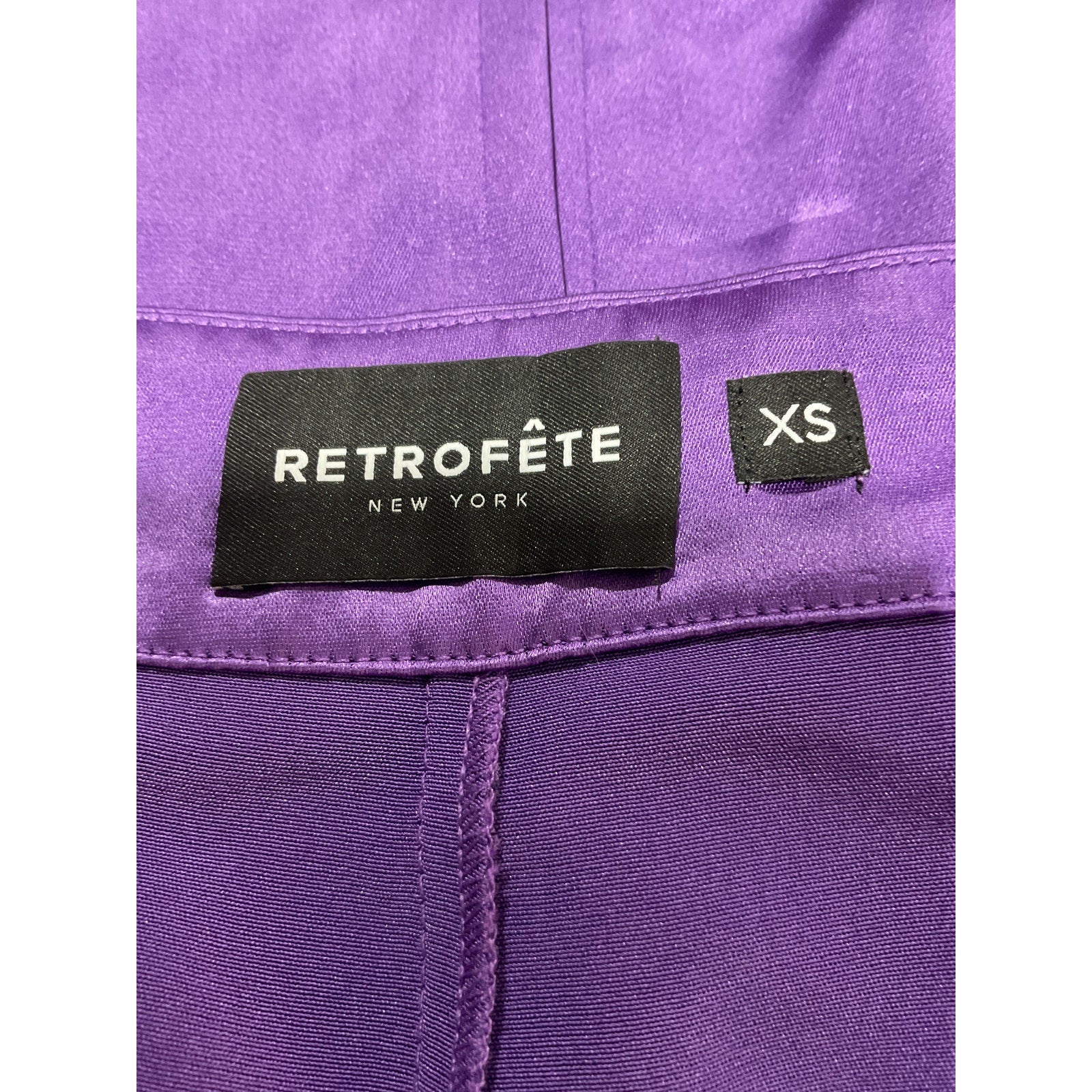 Retrofete 'Andre' Purple Acetate Pant Size XS