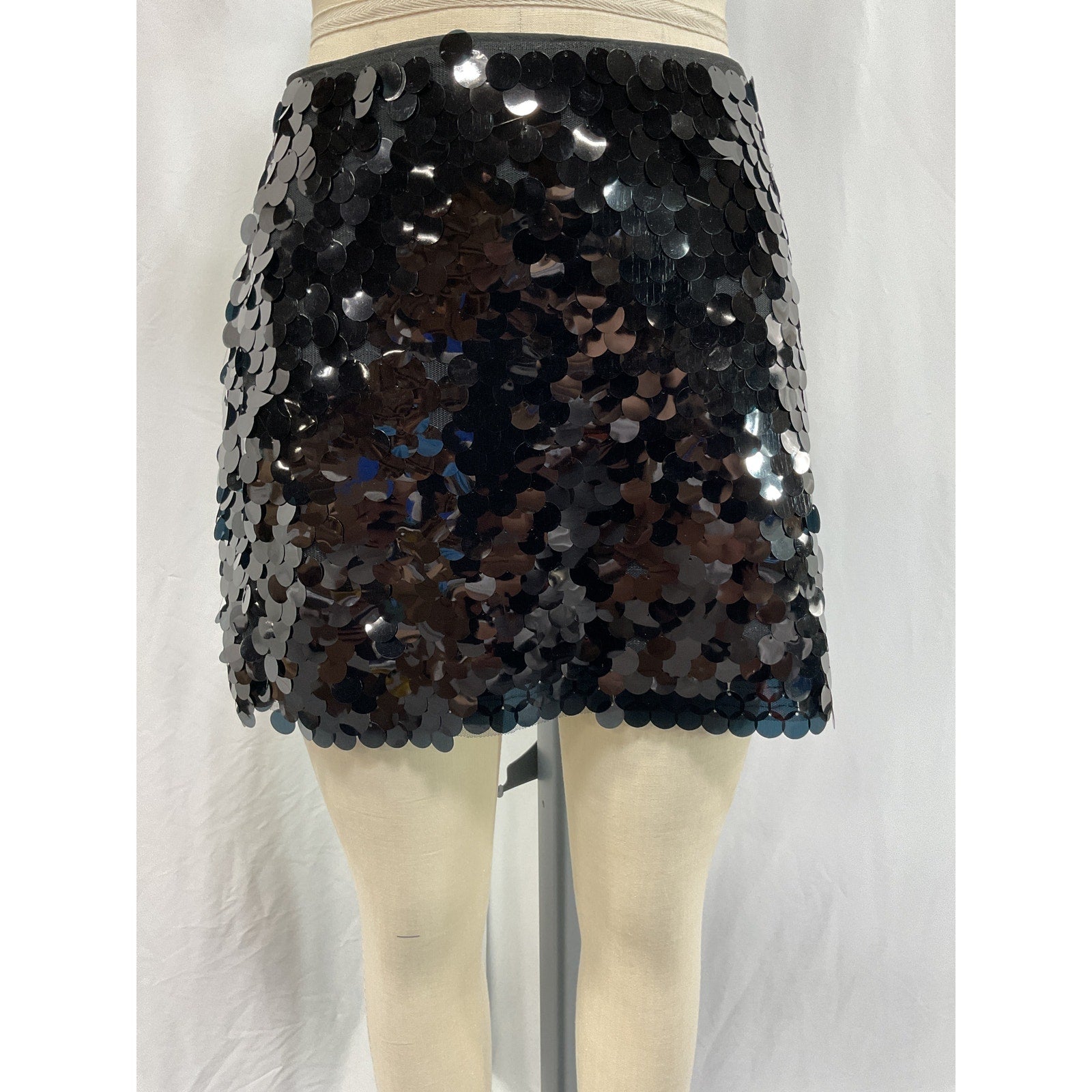 Simon Miller 'Dizzy Sequin' Black Skirt Size 4