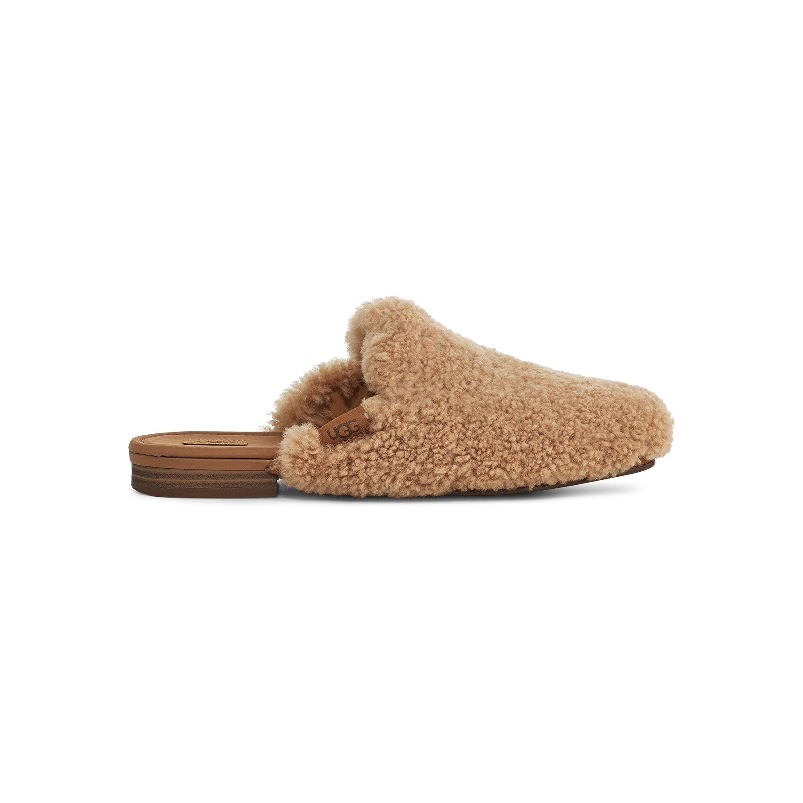 Ugg 'Janaya' Tan Sheepskin Cozy Mule Size 8.5