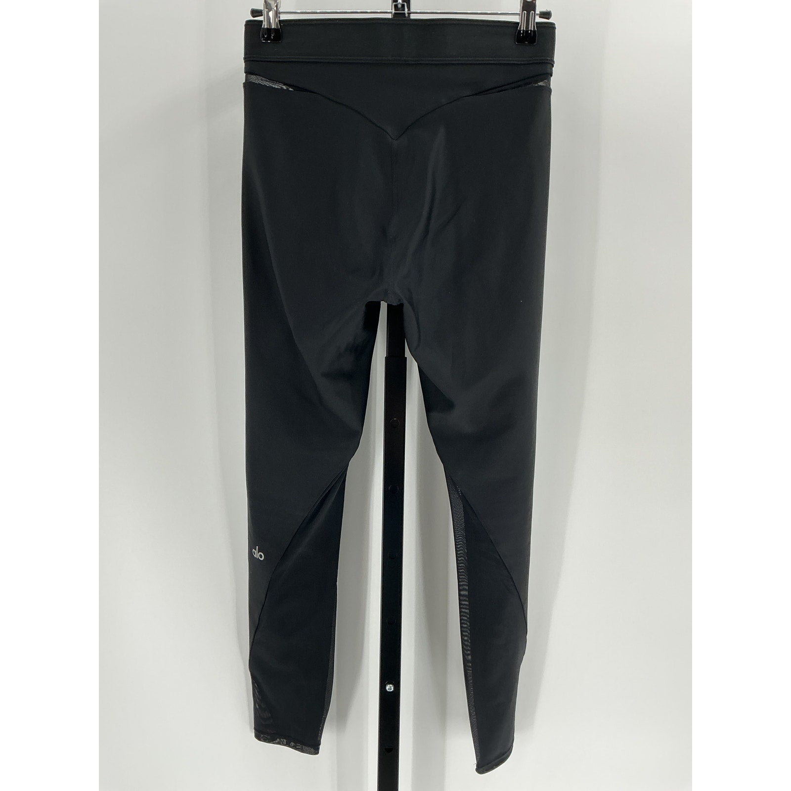 Alo Yoga 'Airlift' Black Polyester High-Waist 7/8 Rebel Legging Size S