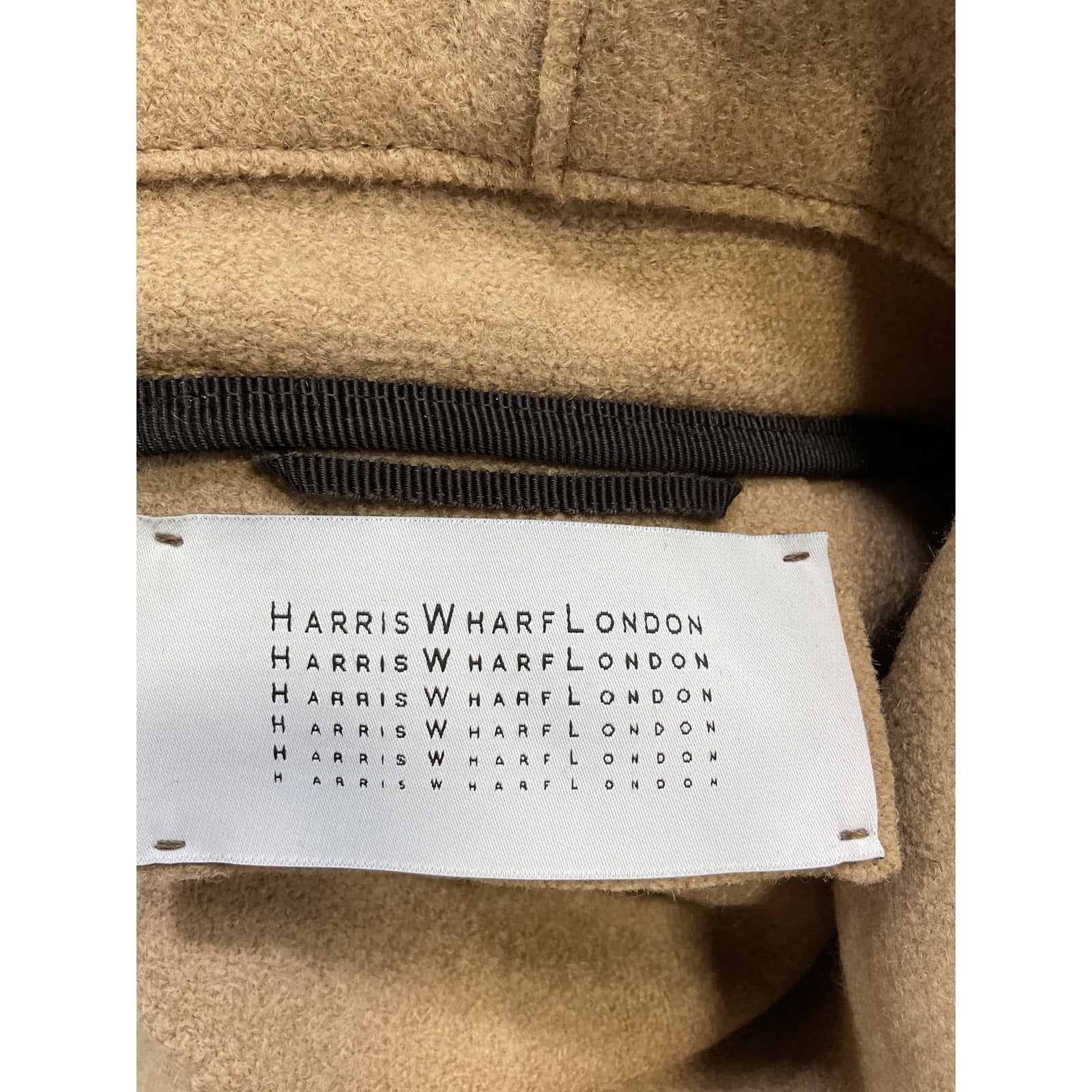 Harris Wharf 'London' Tan Shawl Belted Jacket Size IT 38