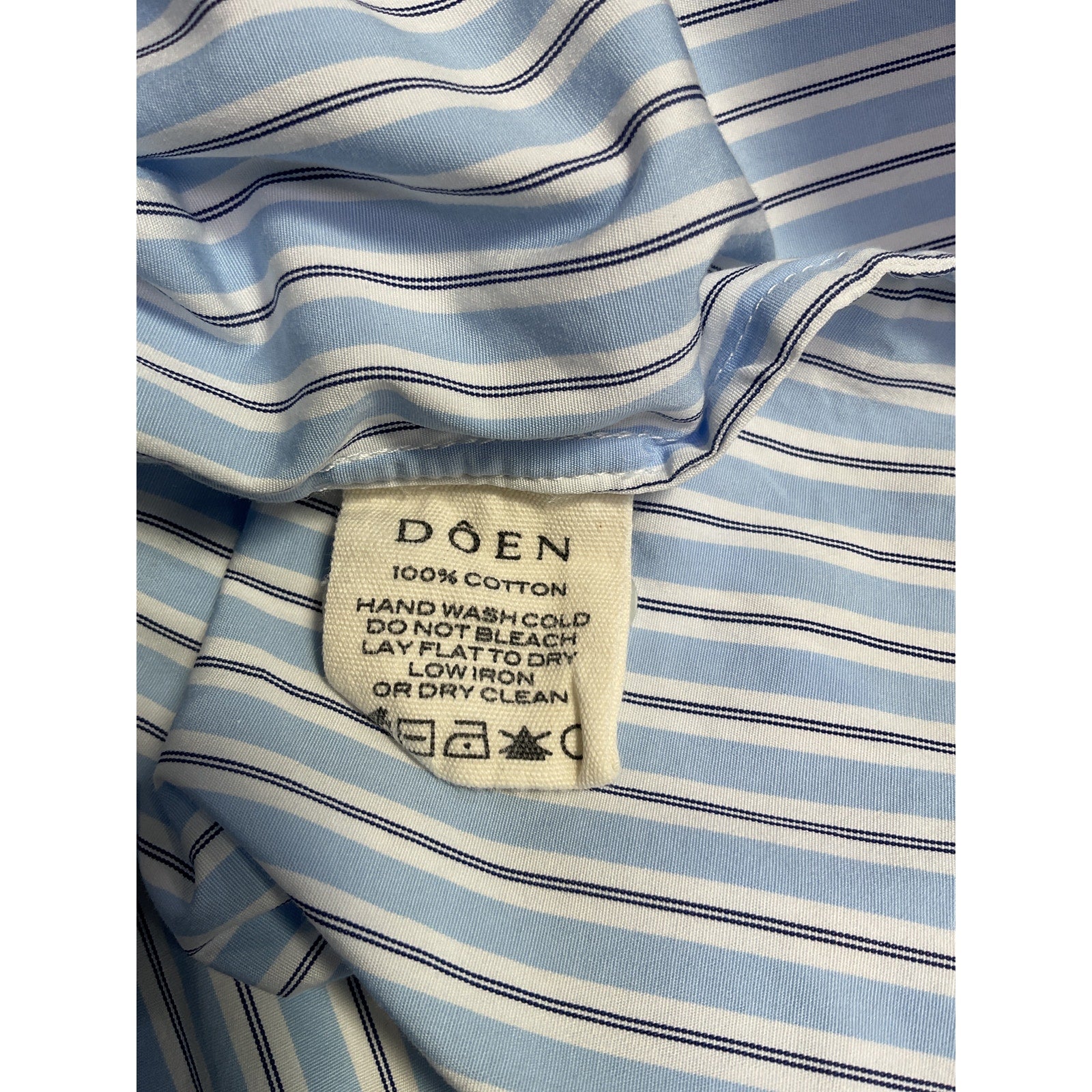 D�en 'Hava' Blue Cotton Top Size M