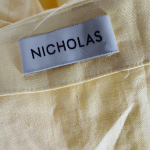 Nicholas Chic Custard Tarla Wrap Blouse Size 0