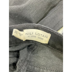 Nili Lotan 'Jonas' Black Skinny Leg Denim Jean Size 25