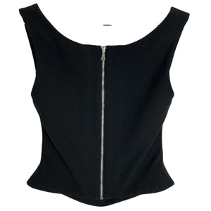 Miaou Draped Black Imogene Corset Size XS