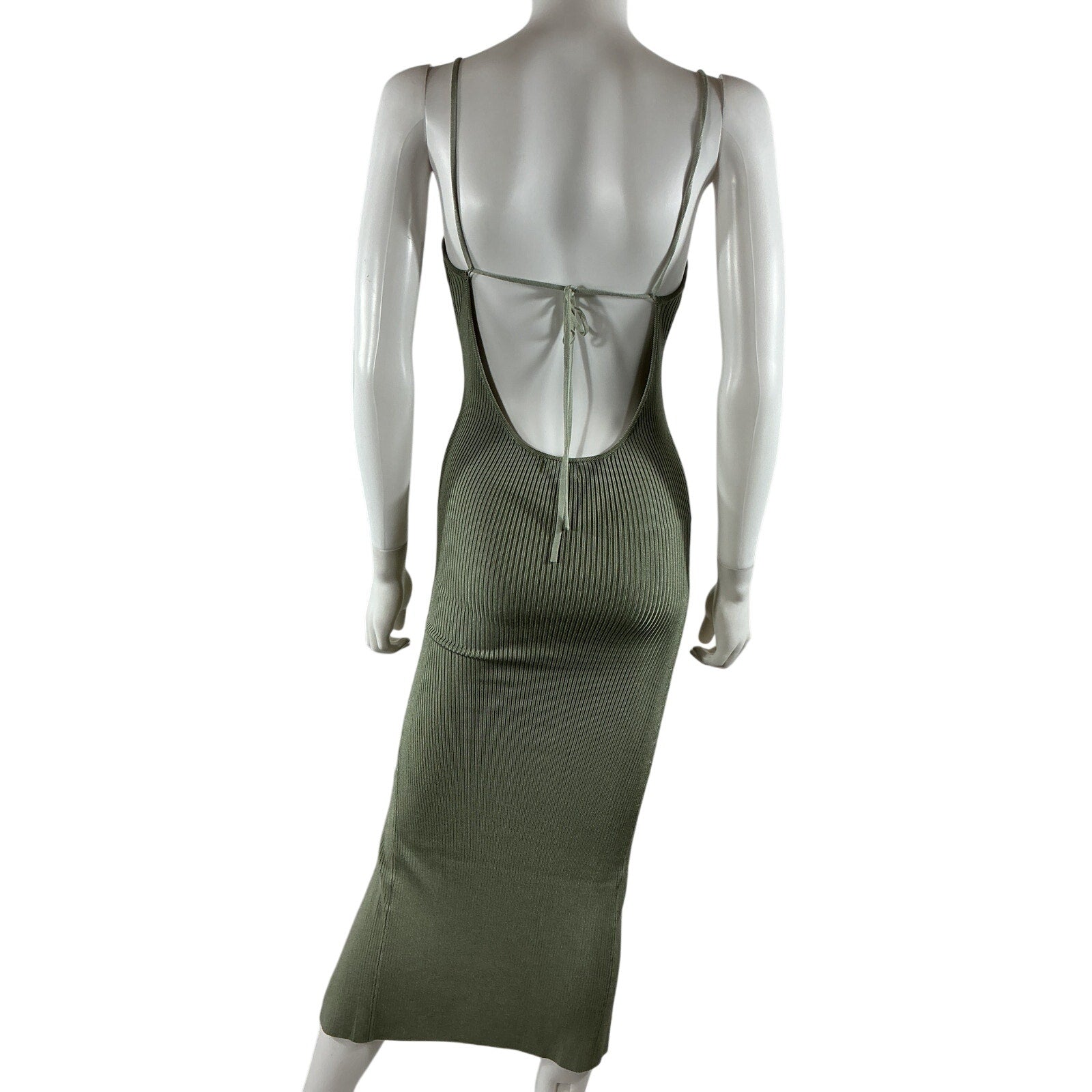 Lpa 'Karter' Green Rayon Knit Midi Dress Size S
