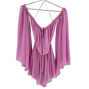Michael Costello Draped Pink Mishka Romper Size XS