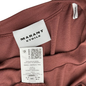 Isabel Marant Ruched Brick Devani T Shirt Size 34 EU / US 2