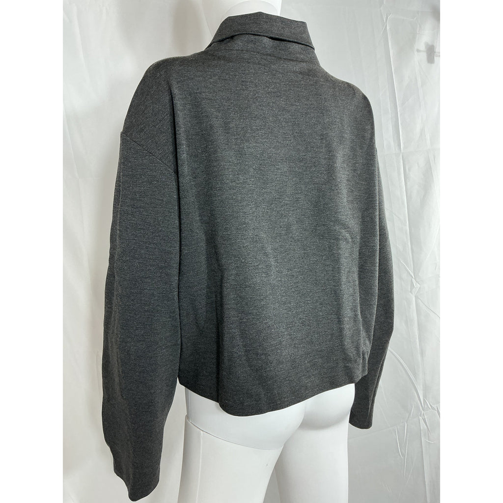 Staud 'Binoche' Grey Viscose Top Size L