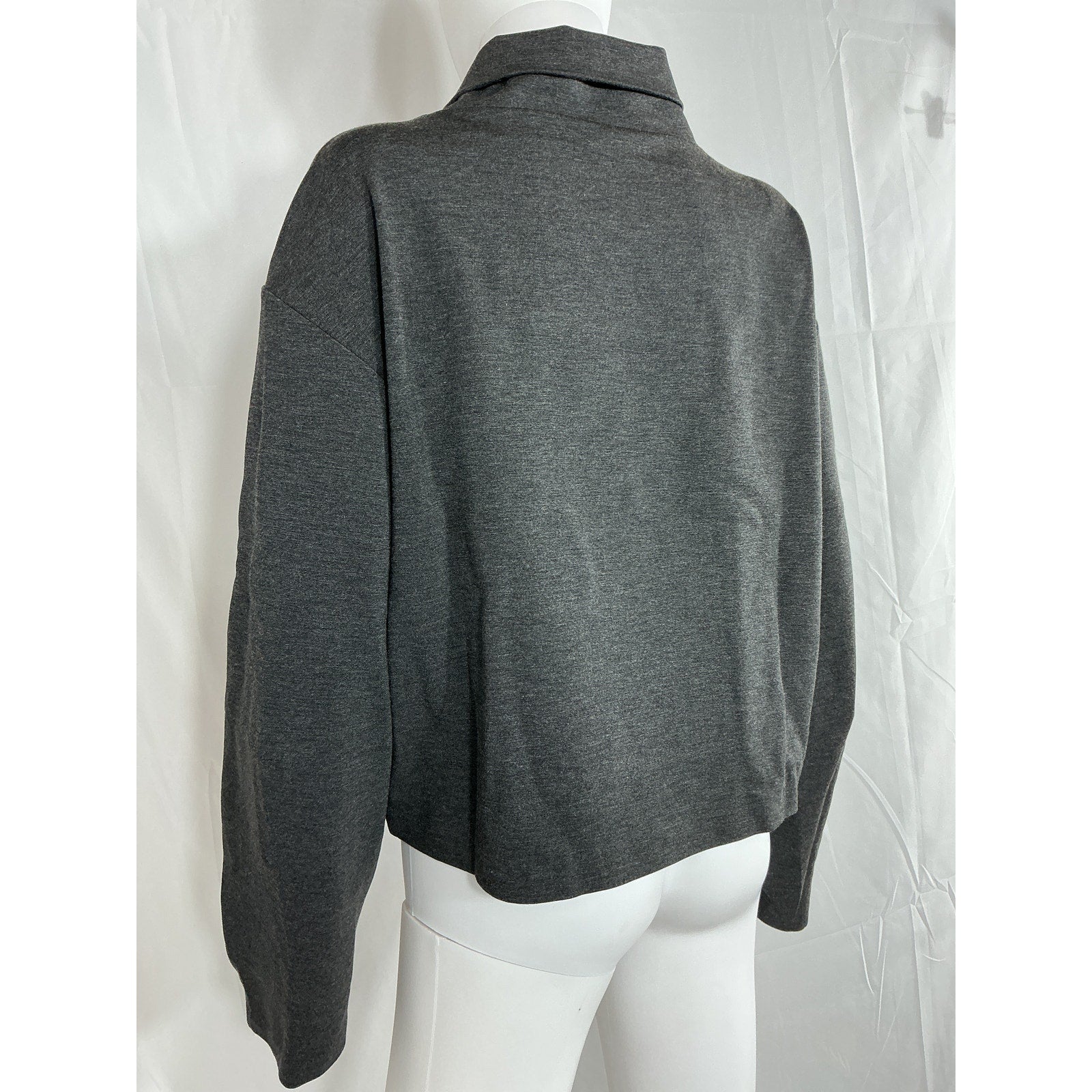 Staud 'Binoche' Grey Viscose Top Size L