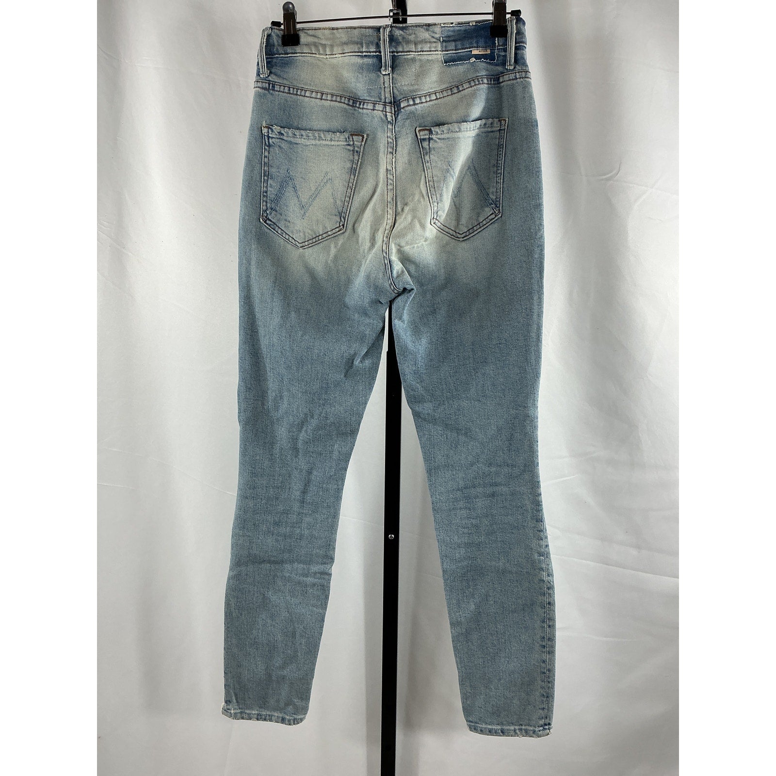 Mother The Super Stunner Blue Cotton Ankle Jean Size 26
