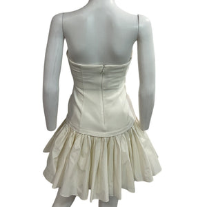 Cinq à Sept Strapless Ivory Amanda Minidress Size 2