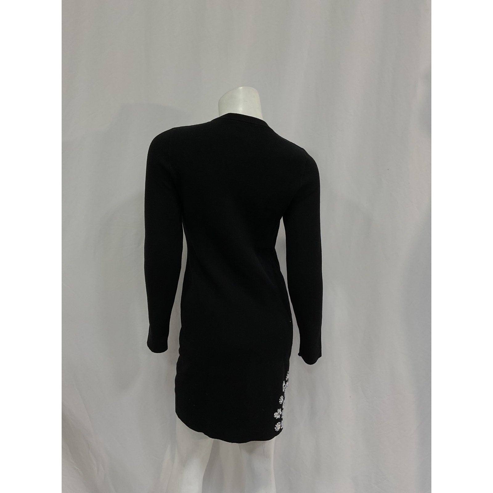 Saylor 'Reid' Black Viscose Mini Dress Size M