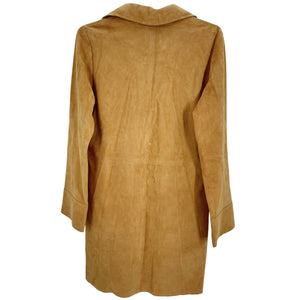 Sézane Suede Yellow Medicis Minidress Size 6
