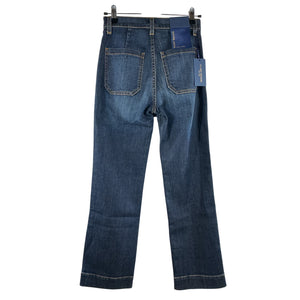 Ramy Brook Chic Dark Wash Bailey Cropped Denim Jeans Size 24 NWT