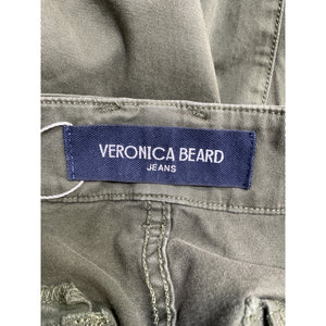 Veronica Beard High Rise Green Arya Straight Leg Cargo Pants Size 28
