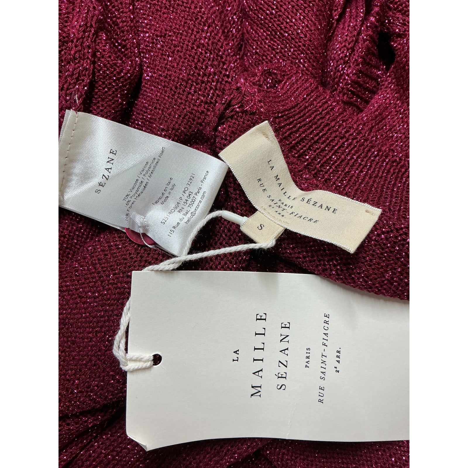 S�zane 'Mahalia' Purple Viscose Dress Size S - NWT