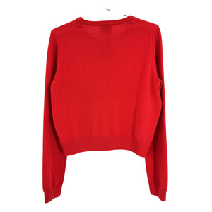Reformation Recycled Red Caspia Cardigan Sweater Size XL
