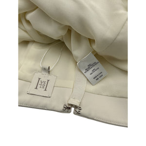 Helsa Structured Beige Heavy Crepe Tunic Top Size S