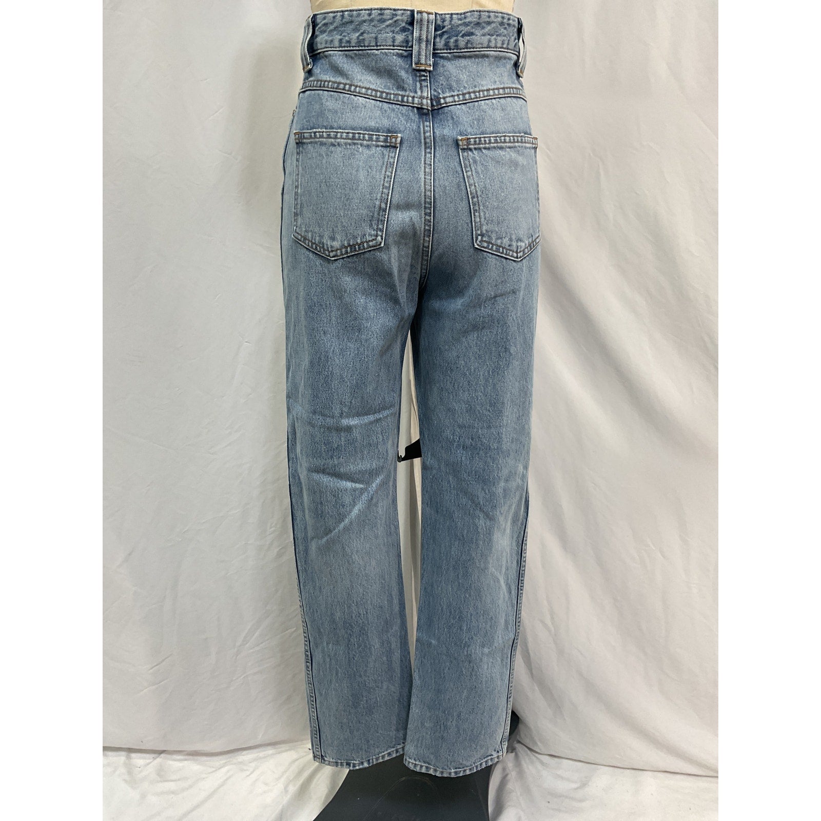 Khaite 'Albi' Blue Cotton Straight Denim Jean Size 27