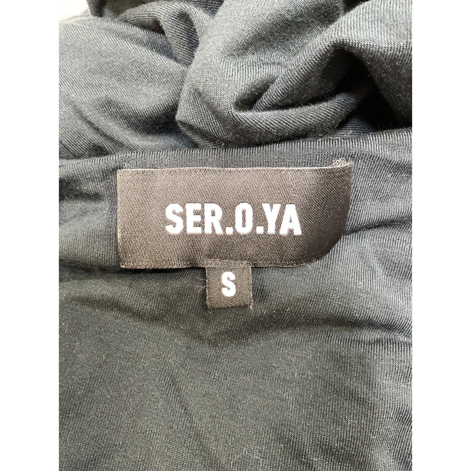 Ser.O.Ya 'Lotus' Black Cut Out Dress Size S