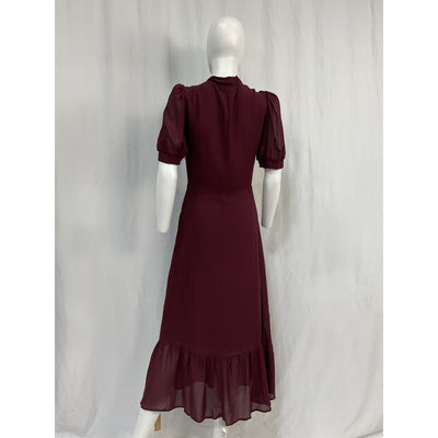 Reformation 'Reeds' Purple Viscose Dress Size 4