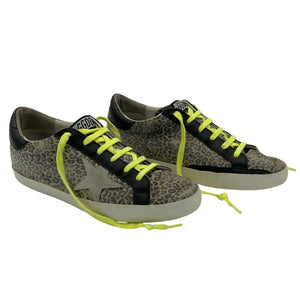 Golden Goose Bold Leopard Superstar Sneakers Size IT 38 / US 8