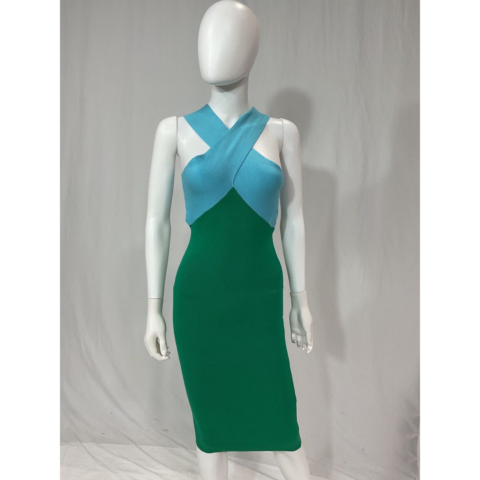 Le Superbe Midi Green Dress Size XS