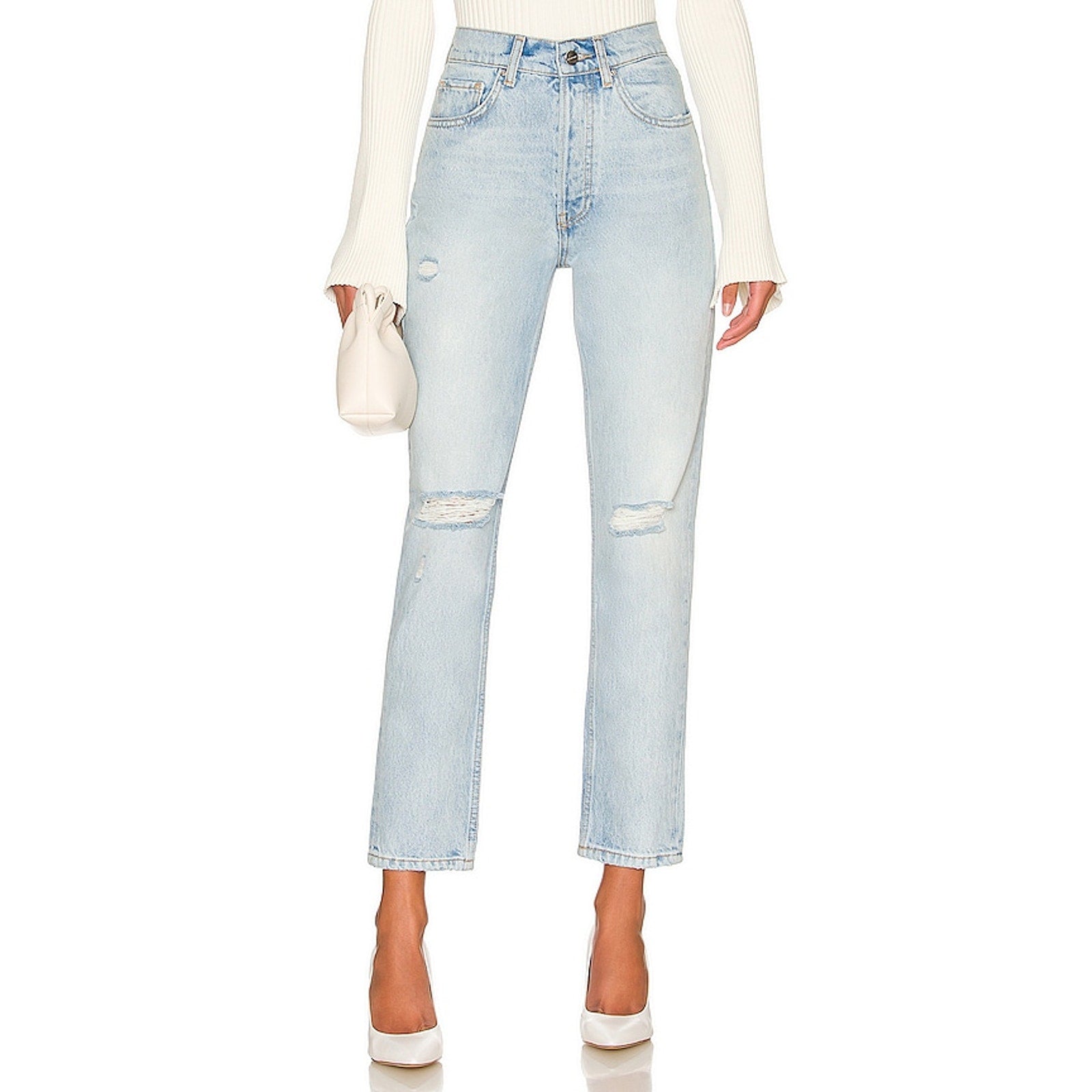 Anine Bing 'Sonya' Blue Cotton Denim Jean Size 26