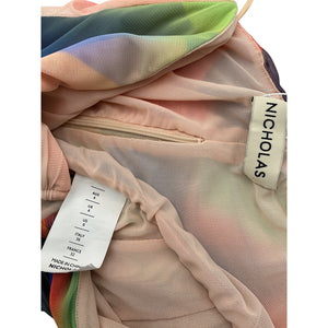 Nicholas 'Alanna' Blue Polyester Diamond Cutout Top Size 0