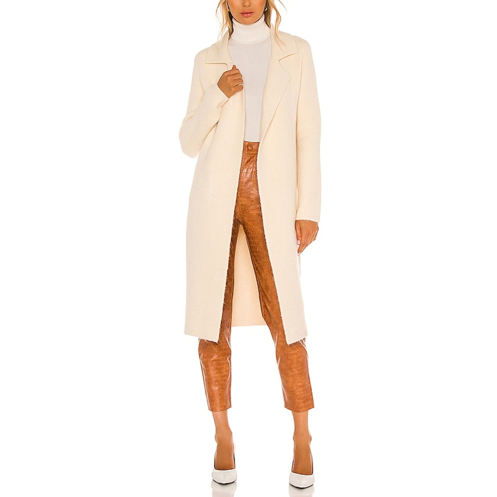 L'Academie 'London' White Cardigan Size S