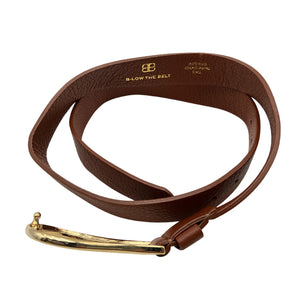 B-Low The Belt Pebbled Brown Ryder Wrap Belt Size S