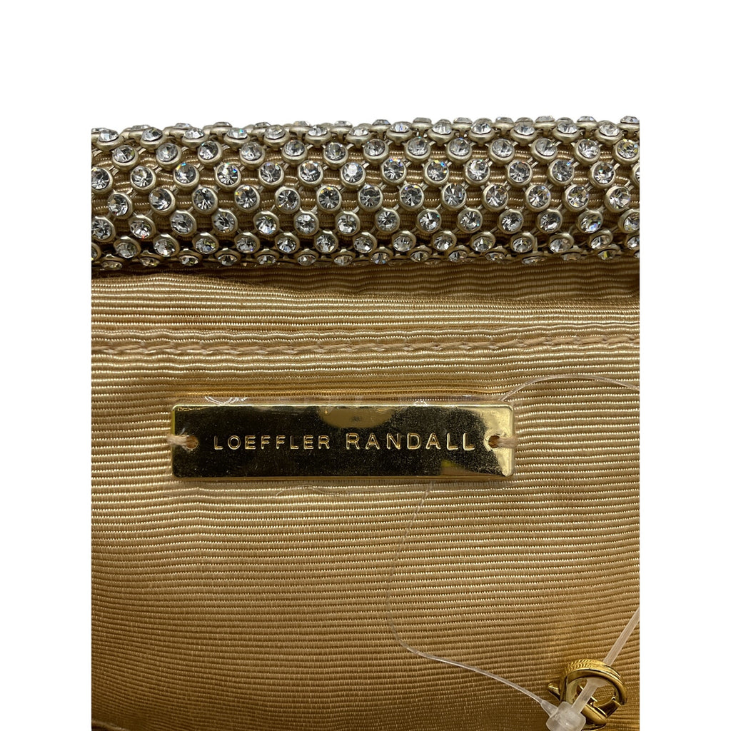 Loeffler Randall 'Doreen' Gold Crystal Clutch OS