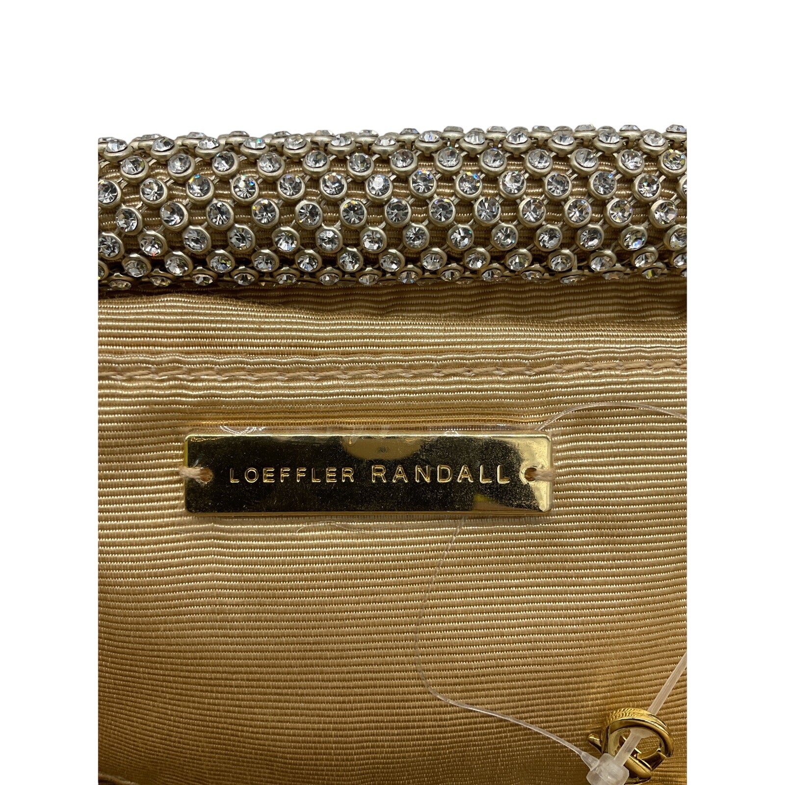 Loeffler Randall 'Doreen' Gold Crystal Clutch OS