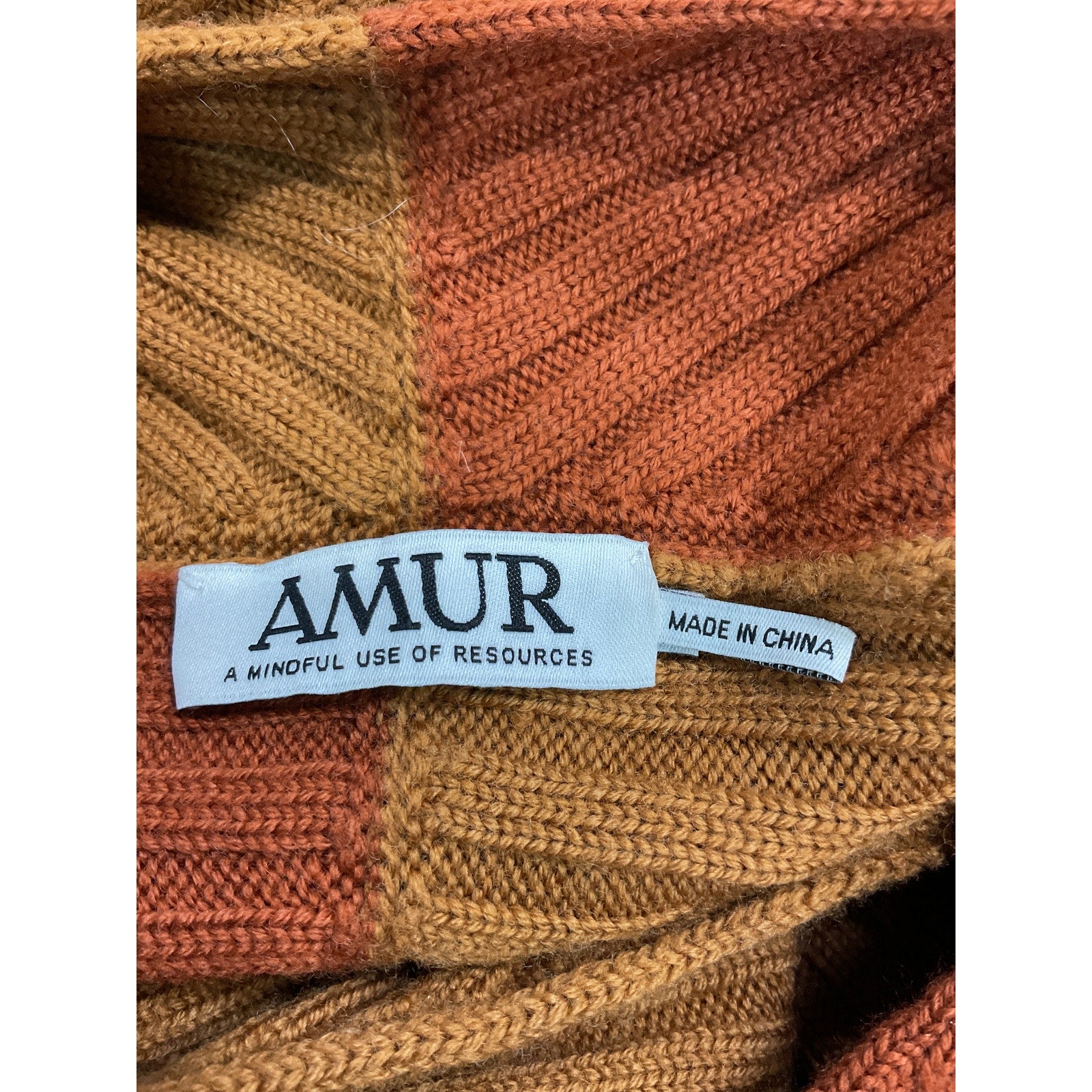 Amur Milena 'Cropped' Red Rib Knit Sweater Size P