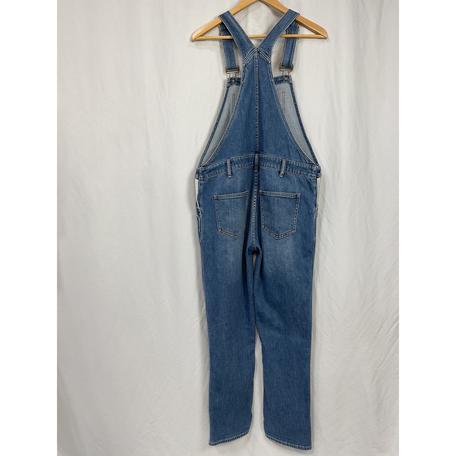 Hatch 'The Denim' Blue Cotton  Maternity Overall Denim Jean Size S