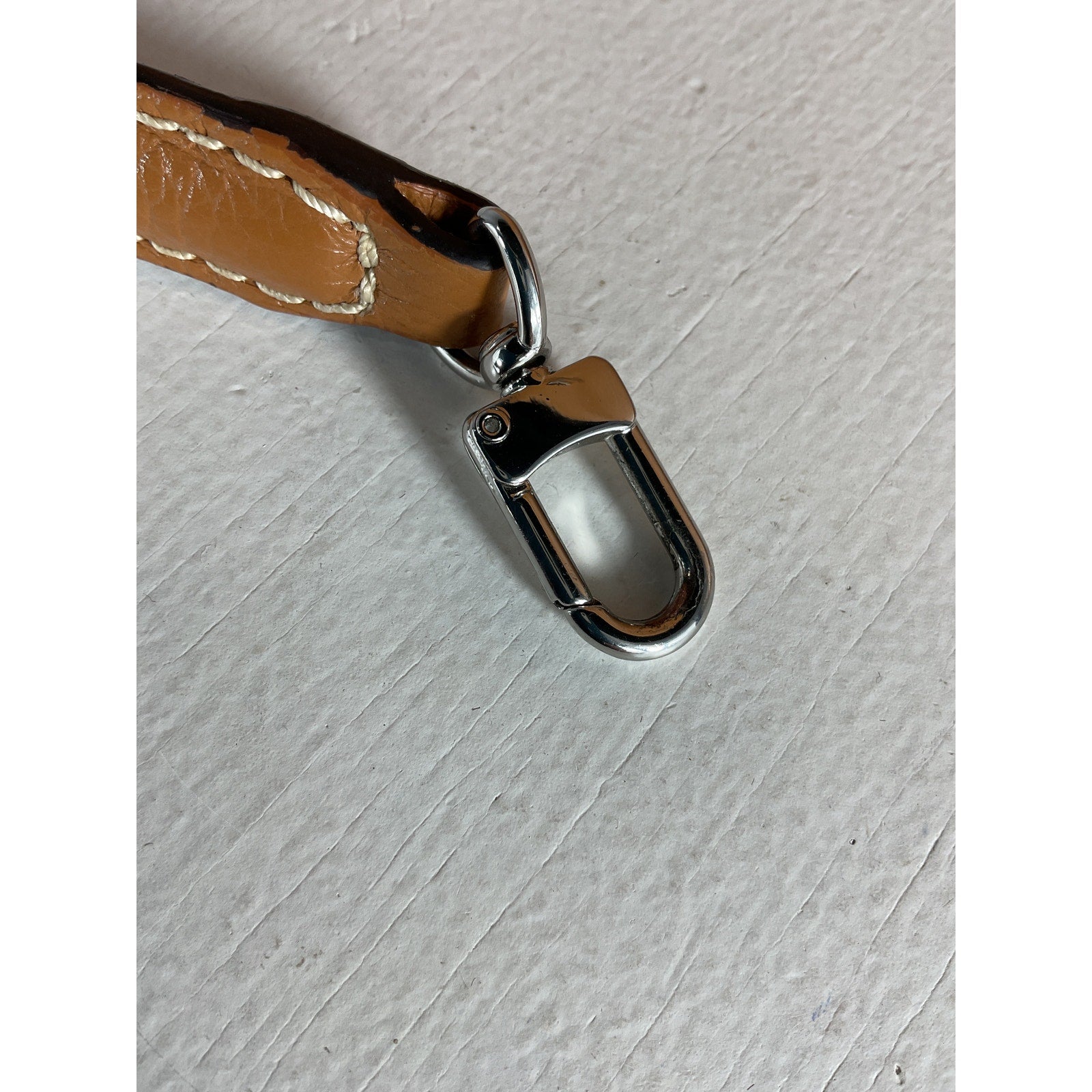 Toteme T-Lock Tan Leather Top Handle Tan Grain Clutch