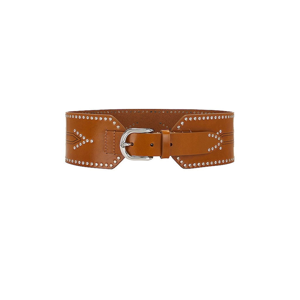 Isabel Marant 'Telma' Brown Leather Belt Size 70