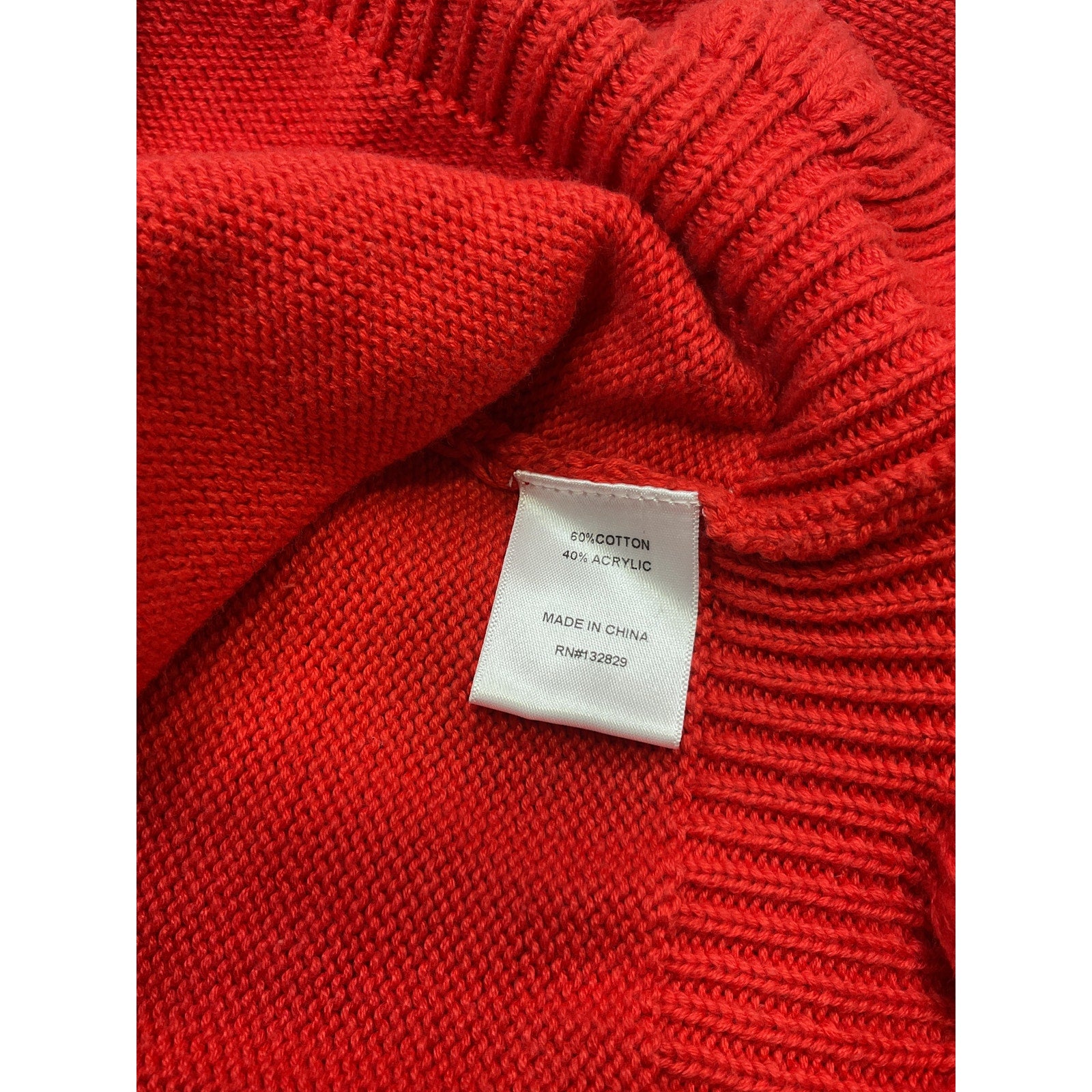 Tularosa 'Jovien' Red Cotton Rosette Cardigan Size L